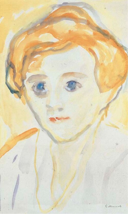 Portrait of a woman, 1930, Edvard Munch