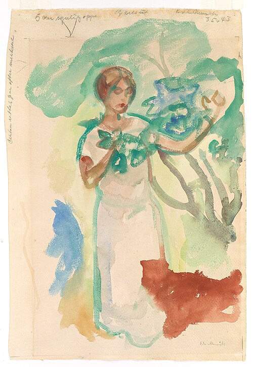 Woman by the Tree, 1926, Edvard Munch
