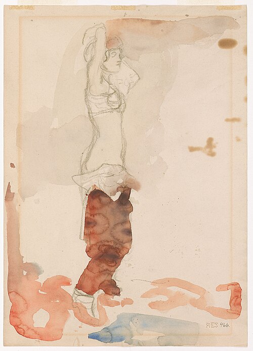 Model Undressing, 1920, Edvard Munch