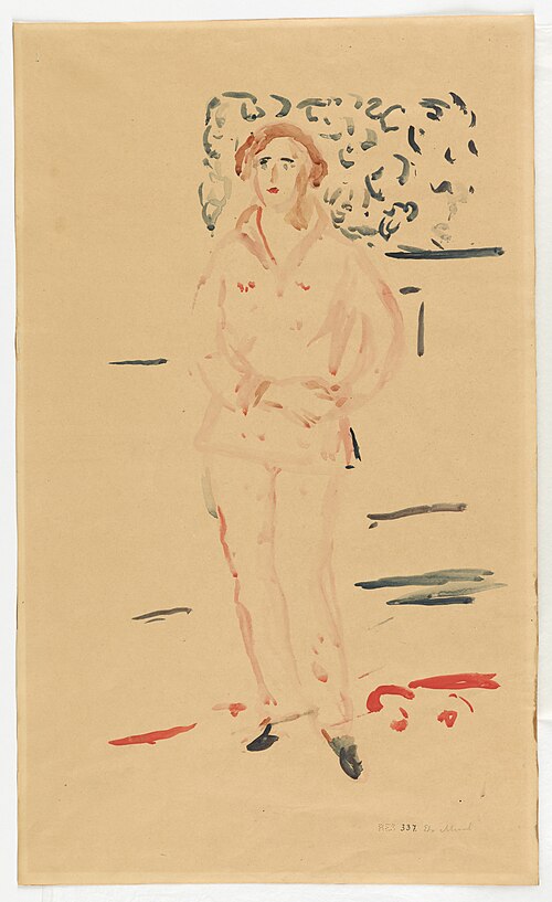 Lady in Trousers, 1930, Edvard Munch