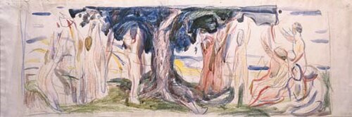 Women picking apples, 1910, Edvard Munch