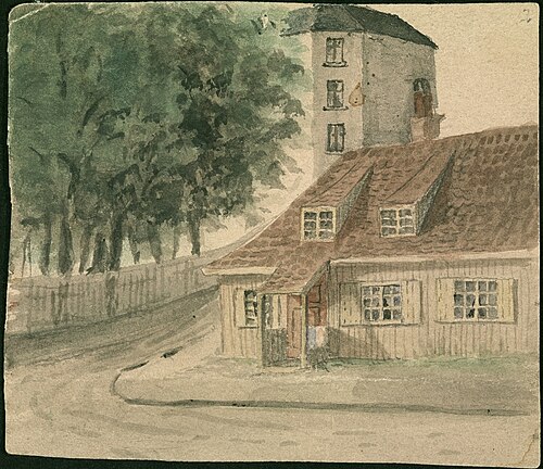 The Toll House at Grünerløkken, 1879, Edvard Munch