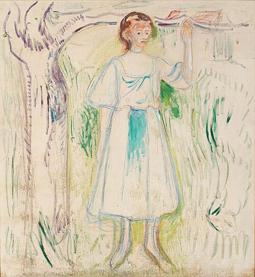 Young Woman Under a Tree, 1910, Edvard Munch