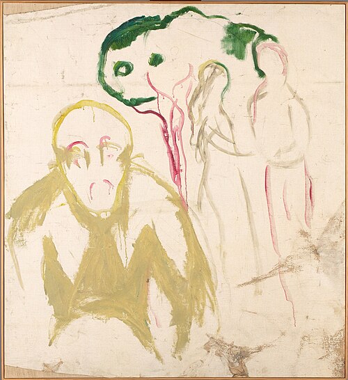 Jealousy Motif, 1920, Edvard Munch