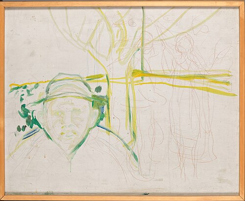 Jealousy Motif, 1920, Edvard Munch