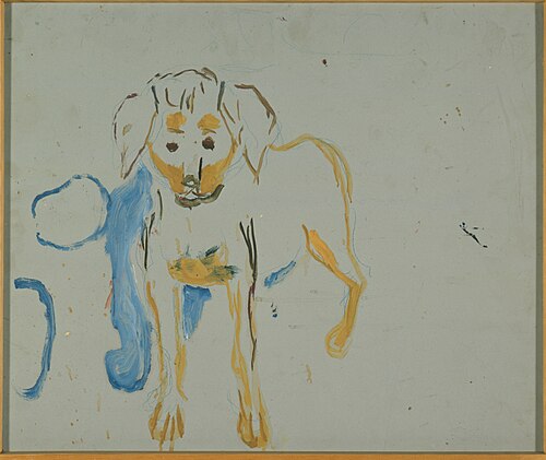 Dog Standing, 1930, Edvard Munch