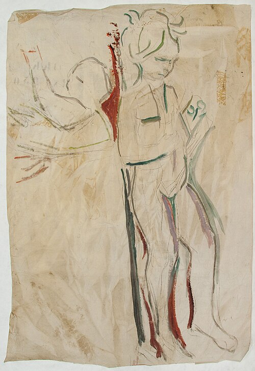 Alma Mater: Fragment with Playing Children, 1910, Edvard Munch