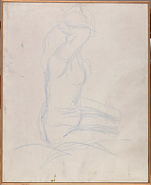 Seated Nude with her Hand behind her Head, 1910, Edvard Munch