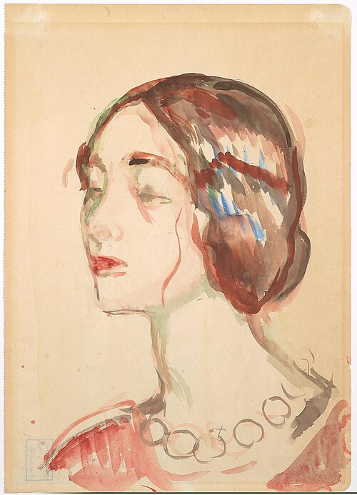 Female Head. Birgitte Prestøe, , Edvard Munch