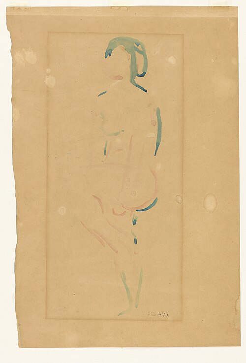 Kvinnelig akt, 1920, Edvard Munch