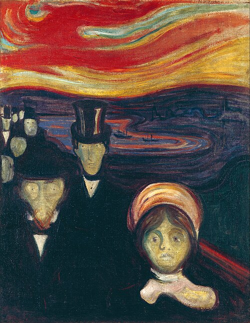 Anxiété, 1894, Edvard Munch