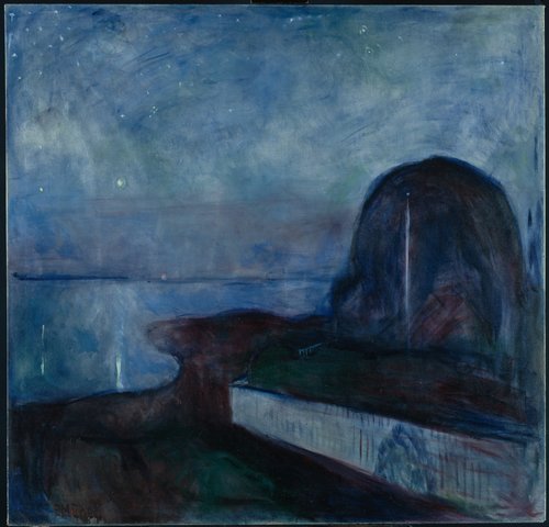 Nuit étoilée, 1893, Edvard Munch