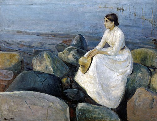 Inger sur la plage, 1889, Edvard Munch