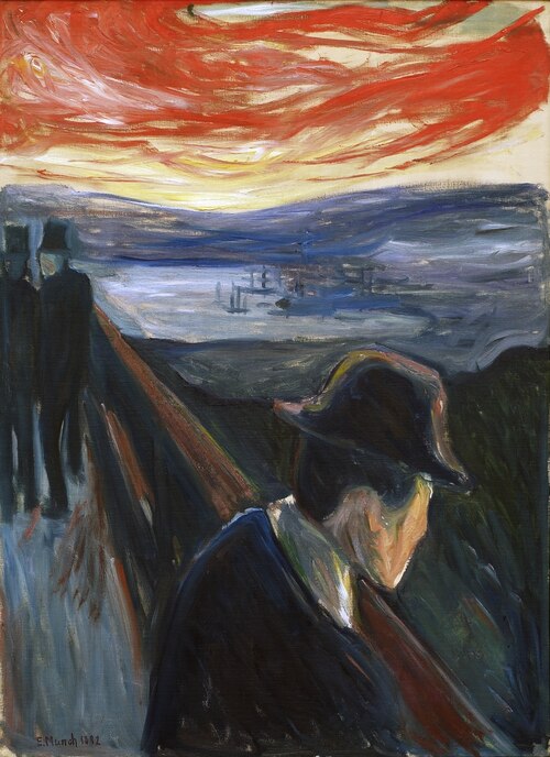 Désespoir, 1892, Edvard Munch