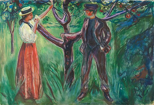 Adam et Ève, 1928, Edvard Munch