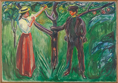 Adam et Ève, 1928, Edvard Munch