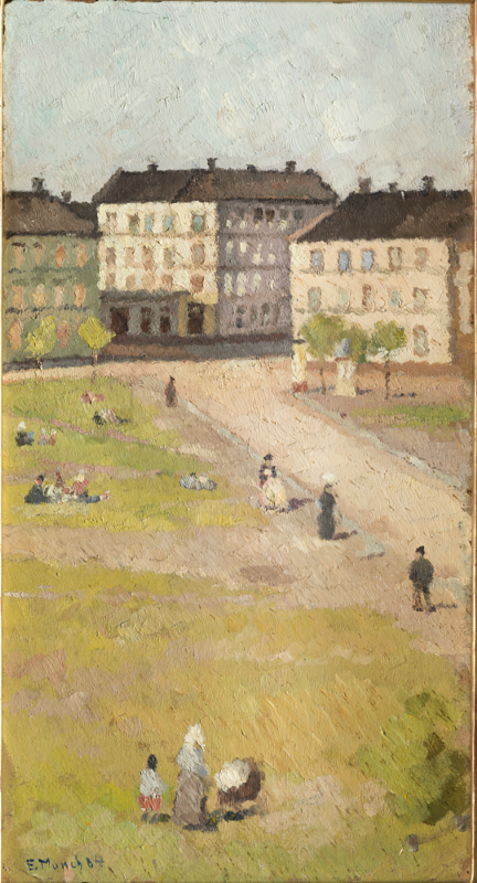 Après-midi sur la place Olaf Rye, 1884, Edvard Munch