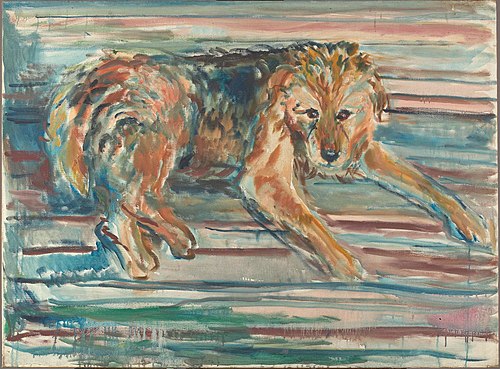 Airdale Terrier, 1919, Edvard Munch