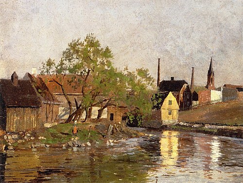 Akerselva, 1882, Edvard Munch