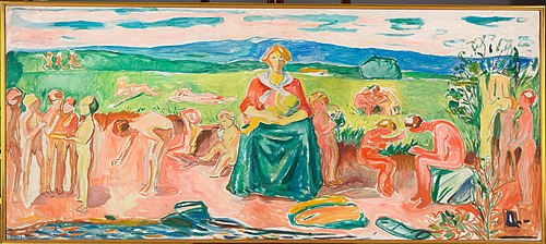 Alma Mater, 1940, Edvard Munch