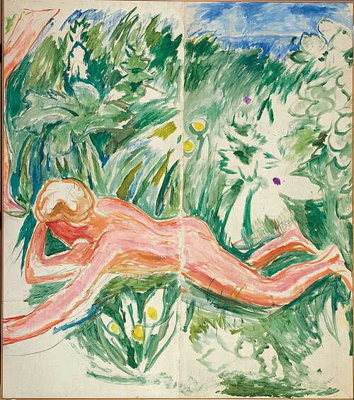 Alma Mater: Boy Lying Down, 1914, Edvard Munch