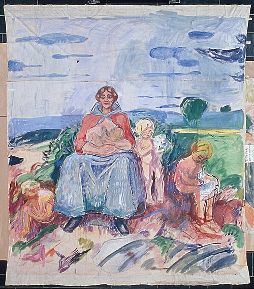 Alma Mater: Middle Part, 1914, Edvard Munch