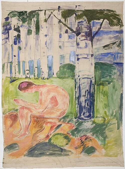 Alma Mater: Seated Youth, 1914, Edvard Munch