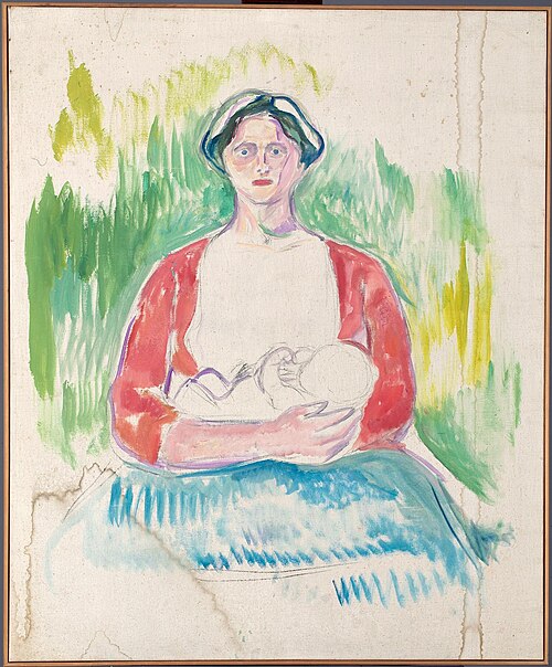 Alma Mater: Study, 1912, Edvard Munch
