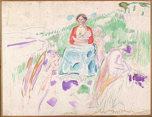 Alma Mater: Study, 1912, Edvard Munch