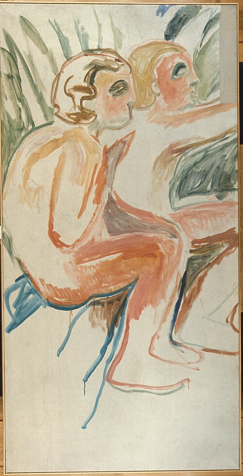 Alma Mater: Two Sitting Children, 1914, Edvard Munch