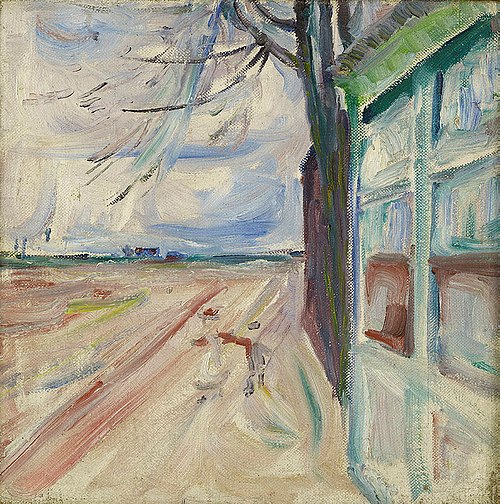 Am Strom, Warnemünde, 1908, Edvard Munch