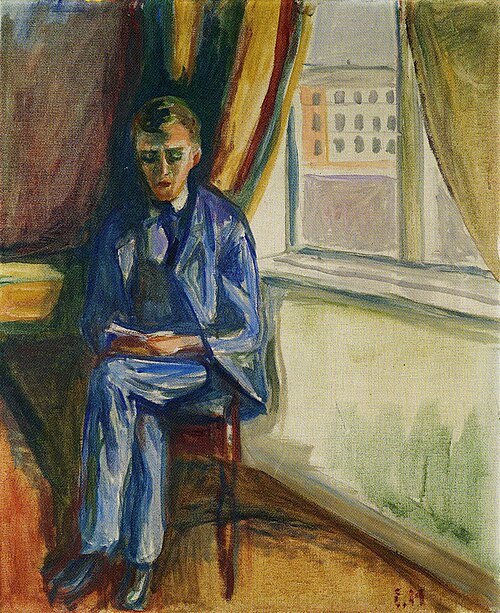 Andreas lisant, 1935, Edvard Munch