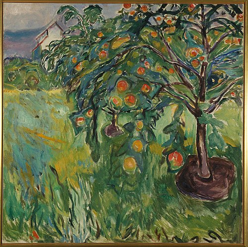 Apple Tree by the Studio, 1920, Edvard Munch