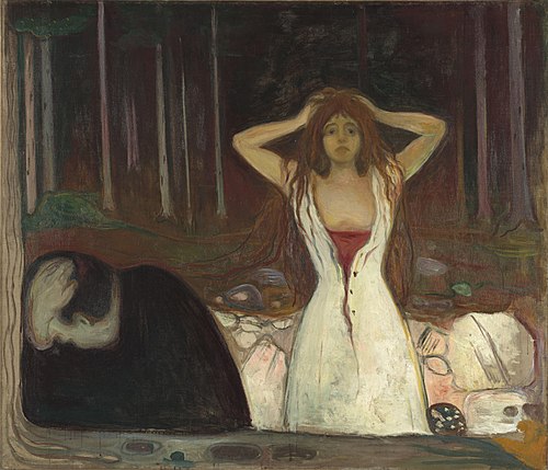 Cendres, 1895, Edvard Munch