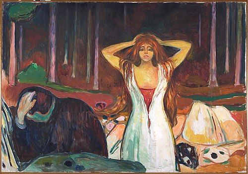 Ashes, 1925, Edvard Munch