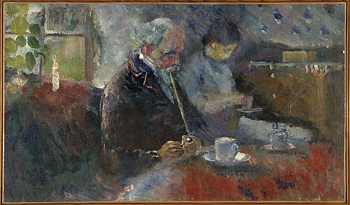 At the Coffee Table, 1883, Edvard Munch