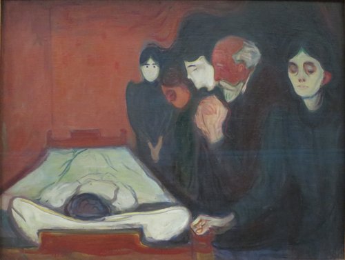 Au lit de mort, 1895, Edvard Munch