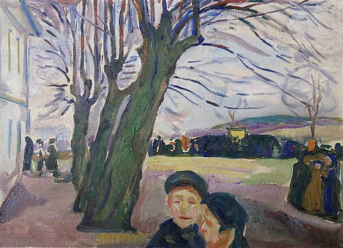 Vente aux enchères à Grimsrød, 1915, Edvard Munch