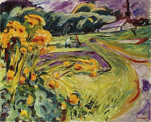 Automne près de la serre, 1923, Edvard Munch