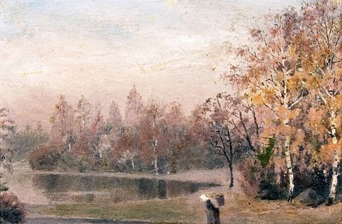 Automne en forêt, 1880, Edvard Munch