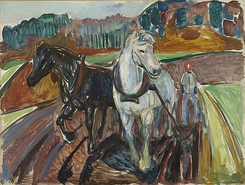 Labourage d'automne, 1919, Edvard Munch