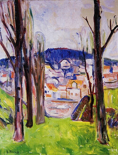 avenue à Kragerø, 1912, Edvard Munch