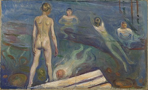 Garçons se baignant, 1894, Edvard Munch