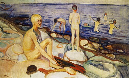Garçons se baignant, 1897, Edvard Munch