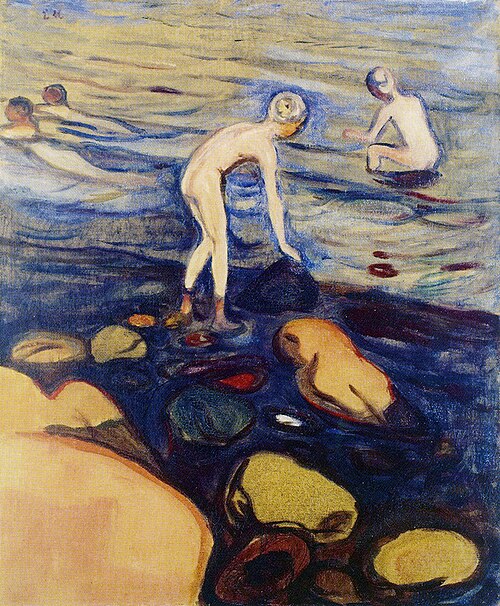 Garçons se baignant, 1897, Edvard Munch