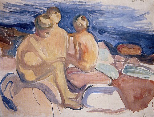Garçons se baignant, 1904, Edvard Munch