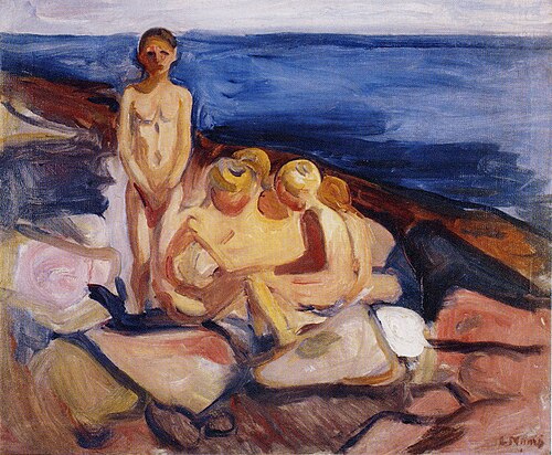 Garçons se baignant, 1904, Edvard Munch