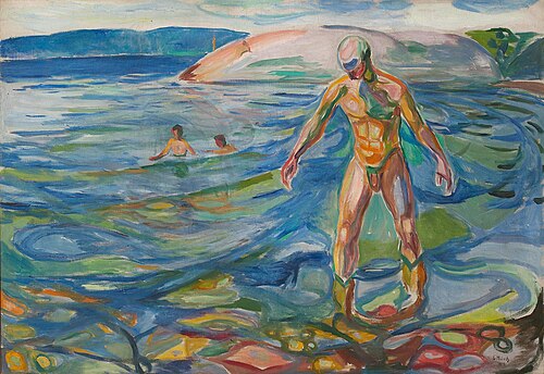 Bathing Man, 1918, Edvard Munch
