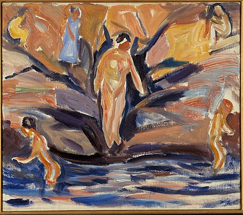 Bathing Women and Children, 1914, Edvard Munch
