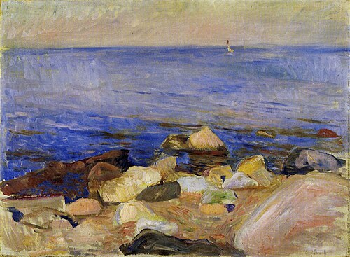Plage, 1889, Edvard Munch